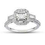 Harem Altın B15 0.15 ct Baget Kadın Pırlanta Yüzük