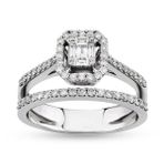 Harem Altın B6 0.50 Ct Baget Pırlanta Yüzük