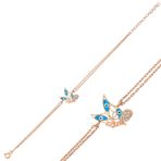 Harem Altın BR0460626 Kelebek Gümüş Kadın Bileklik