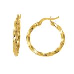 Harem Altın Burgu 2.5 Cm Çaplı Halka Küpe Kp047