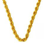 Harem Altın Burgu Halat 7 Mm 60 Cm 14 Ayar Zincir Kolye Zku170