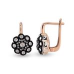 Harem Altın EK14 0.40 ct Elmas Zümrüt Pırlanta Küpe