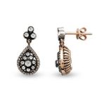 Harem Altın EK19 0.54 ct Elmas Zümrüt Pırlanta Küpe