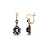 Harem Altın EK28 0.94 ct Elmas Zümrüt Pırlanta Küpe