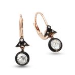 Harem Altın EK5 0.25 ct Elmas Zümrüt Pırlanta Küpe