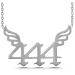 Harem Altın Gümüş 444 Melek Sayısı Kadın Kolye