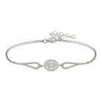 Harem Altın Gümüş Rodyum Oval Baget Bileklik