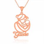 Harem Altın Gümüş Rose İsimli Anne Çocuk Sevgisi İsimli Kolye