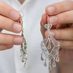 Harem Altın Gümüş Telkari Sallantılı Kadın Küpe