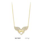 Harem Altın KLY1057 14 Ayar Altın Melek Kanadı Kalp Kolye