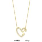Harem Altın KLY1066 14 Ayar Altın Yıldızlı Kalp Kolye
