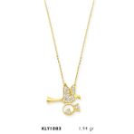 Harem Altın KLY1083 14 Ayar Altın Tektaş Taşıyan Kuş Kolye