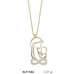 Harem Altın KLY1486 14 Ayar Altın Anne Bebek Kolye