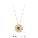 Harem Altın KLY1864 14 Ayar Altın 100 Dilde Seni Seviyorum Taşlı Halka Kolye