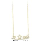 Harem Altın KLY428 14 Ayar Kalp Sonsuzluk Altın Kolye