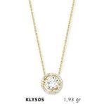 Harem Altın KLY505 14 Ayar Altın Tektaş Kolye