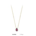 Harem Altın KLY530 14 Ayar Altın Pembe Damlataş Kolye