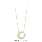 Harem Altın KLY535 14 Ayar Ay Yıldız Altın Kolye