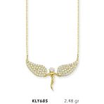 Harem Altın KLY685 14 Ayar Altın Melek Kanadı Kolye