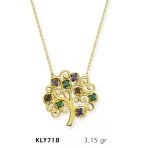 Harem Altın KLY718 14 Ayar Hayat Ağacı Altın Kolye
