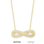 Harem Altın KLY733 14 Ayar Altın Sonsuzluk Kolye