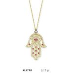 Harem Altın KLY798 14 Ayar Altın Fatma Eli Kolye