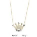 Harem Altın KLY877 14 Ayar Altın Kral Tacı Kolye