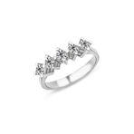Harem Altın PB545 0.75 Karat Kadın D Renk Pırlanta Beş Taş Yüzük