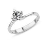 Harem Altın PR178 0.41 ct F Renk Hrd Sertifikalı Pırlanta Tektaş Yüzük