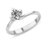 Harem Altın PR347 0.47 ct D Renk Hrd Sertifikalı Pırlanta Tektaş Yüzük