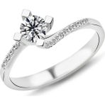 Harem Altın PR468 0.48 ct F Renk Hrd Sertifikalı Pırlanta Tektaş Yüzük