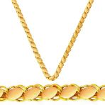 Harem Altın Pullu 14 Ayar 45 Cm Halep Zincir Kolye Zku216