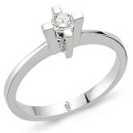 Harem Altın RM-10024 0.18 Karat Romeo Pırlanta Tek Taş Yüzük