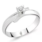 Harem Altın RM-10040 0.15 Karat Romeo Pırlanta Tek Taş Yüzük