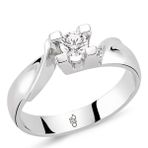 Harem Altın RM-10043 0.25 ct Pırlanta Tektaş Yüzük