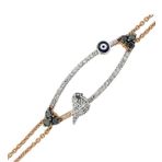 Harem Altın RMB102 18 Ayar Altın Pırlanta Nazar Kuş Bileklik