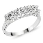 Harem Altın RMY500 18 Ayar Altın 1.00 ct Pırlanta Beştaş Yüzük
