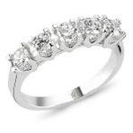 Harem Altın RMY511 18 Ayar Altın 0.80 ct Pırlanta Beştaş Yüzük