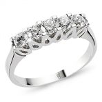 Harem Altın RMY516 18 Ayar Altın 0.80 ct Pırlanta Beştaş Yüzük