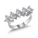 Harem Altın RMY528 14 Ayar Altın 1.00 Ct Pırlanta Beştaş Yüzük