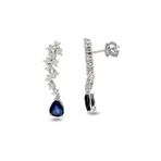 Harem Altın RTK17 3.48 ct Safir Pırlanta Küpe