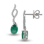 Harem Altın RTK18 0.97 ct Zümrüt Pırlanta Küpe