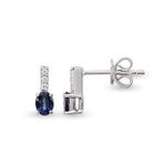 Harem Altın RTK20 0.60 ct Safir Pırlanta Küpe