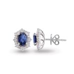 Harem Altın RTK23 1.65 ct Safir Pırlanta Küpe