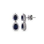 Harem Altın RTK32 3.16 ct Safir Pırlanta Küpe