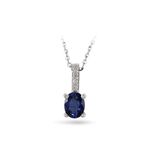 Harem Altın RTKL15 0.50 Ct Pırlanta Safir Altın Kolye