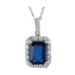 Harem Altın RTKL2 1.21 Ct Pırlanta Safir Altın Kolye