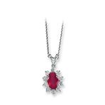 Harem Altın RTKL20 1.32 Ct Pırlanta Yakut Altın Kolye