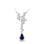 Harem Altın RTKL24 2.15 Ct Pırlanta Safir Altın Kolye