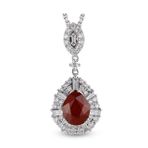 Harem Altın RTKL37 2.90 Ct Pırlanta Yakut Altın Kolye